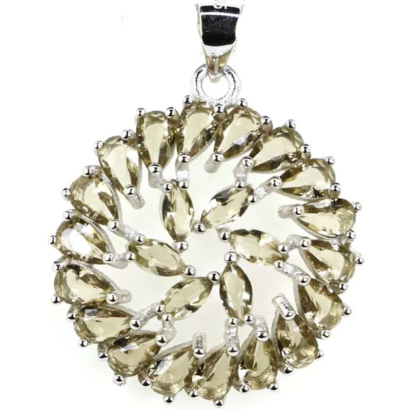 Deluxe Violet Tanzanite Pink Tourmaline Pendant