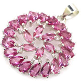 Deluxe Violet Tanzanite Pink Tourmaline Pendant