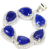 Infinity Wedding Real Sapphire Peridot Citrine Pendant