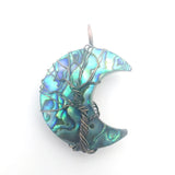 Abalone Shell Amethysts Aventurine Opal Chakras Pendant