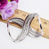 30x40mm Women's CZ-inlaid Pearl Bracelet Buckle