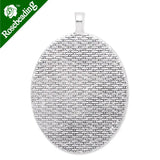 Oval Antique Silver Plated Pendant Tray 20pcs/lot