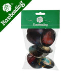 Mixed Starry Night Pattern Glass Cabochon 30x40mm Oval Flat Back 10pcs