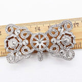 Women's CZ-Inlaid Pearl Bracelet Buckle, Necklace and Sweater Chain Connection