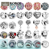 925 Sterling Silver Floral Series Beads Jewelry for Women