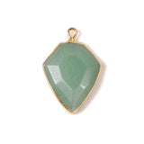 Geometric Quartz Dalmation Stone Pendants 2PCS