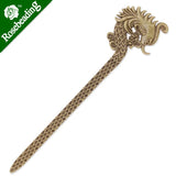 Antique Bronze Dragon Metal Bookmark, Set of 10