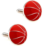 Sports Ball Cufflinks Baseball Tennis Football Soccer Basketball Golf Rugby Badm