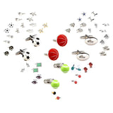 Sports Ball Cufflinks Baseball Tennis Football Soccer Basketball Golf Rugby Badm