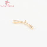 24K Plated Brass Zircon Heart Bracelet Toggle Clasps Jewelry Findings