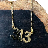 Detroit Old English A Necklace
