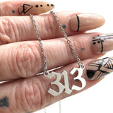 Detroit Old English A Necklace