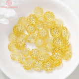 20PCS 11x4MM 24K Plated Brass Beads Caps Tassel Caps High Diy Jewelry Accessorie