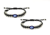 925 Sterling Silver Evil Eye Nazariya Thread Bracelet/Anklet