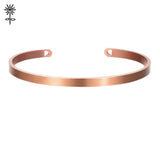 316 Stainless Steel Cuff Bangle Bracelet with Laser Engraving Logo