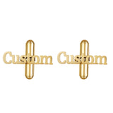 316 Stainless Steel Engraved Initials Cufflinks Men's Buttons Wedding