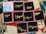 316 SS Necklace with Any Name Personalized Pendants for Women