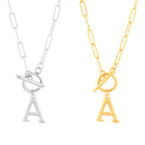 316 Stainless Steel Initial Letter Necklace for Women Choker Jewelry Gift