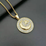 Islamic Star and Moon Flag Pendant