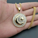 Islamic Star and Moon Flag Pendant