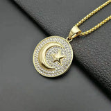 Islamic Star and Moon Flag Pendant
