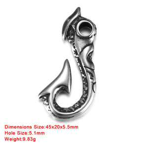 316L Stainless Steel Viking Skull Pendant for Men Necklace Bracelet