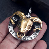316L Stainless Steel Viking Skull Pendant for Men Necklace Bracelet