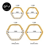 316L Medical Stainless Steel Rectangular Nose Ring Nasal Septum Piercing