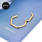 316L Medical Stainless Steel Rectangular Nose Ring Nasal Septum Piercing