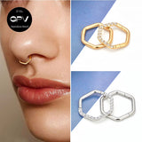 316L Medical Stainless Steel Rectangular Nose Ring Nasal Septum Piercing