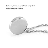 316L Silver Perfume Locket Necklace 30mm Aromatherapy Essential Oil Diffuser