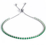 316L Stainless Inlaid Crystal Titanium Steel Bracelet