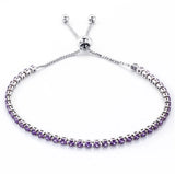 316L Stainless Inlaid Crystal Titanium Steel Bracelet