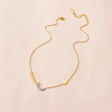 Zircon Moon Star Choker Necklace Women