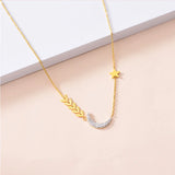 Zircon Moon Star Choker Necklace Women