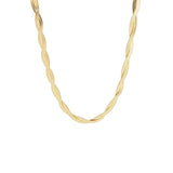 316L Stainless Steel Weave Charms Snake Chain Choker Necklace