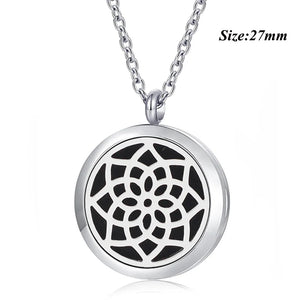 316L Stainless Steel Silver Magnetic Aromatherapy Locket