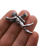 316L Stainless Steel 3D Diver Charms Pendants for Jewelry Making