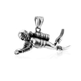 316L Stainless Steel 3D Diver Charms Pendants for Jewelry Making