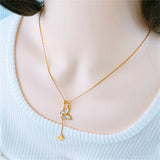 316L Stainless Steel Sea Shell Butterfly Heart Pendant Necklace Jewelry