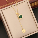 316L Stainless Steel Sea Shell Butterfly Heart Pendant Necklace Jewelry
