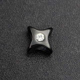 316L Stainless Steel 5mm Bead Charms Crystal for Leather Bracelet DIY