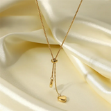 316L Stainless Steel Heart Shaped Pendant Necklace for Women