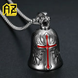 316L Stainless Steel Angel Cross Wind Chime Pendant Necklaces