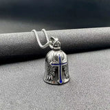 316L Stainless Steel Angel Cross Wind Chime Pendant Necklaces