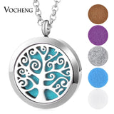 316L Stainless Steel Aromatherapy Essential Oils Diffuser Pendant Necklace