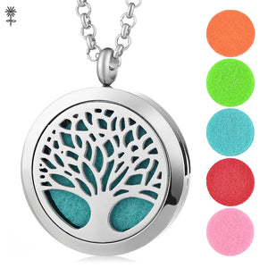316L Stainless Steel Aromatherapy Essential Oils Diffuser Pendant Necklace