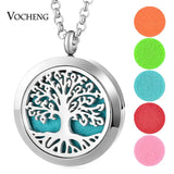 316L Stainless Steel Aromatherapy Essential Oils Diffuser Pendant Necklace