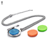 316L Stainless Steel Aromatherapy Essential Oils Diffuser Pendant Necklace
