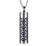316L Stainless Steel Aromatherapy Locket Chain Necklace Essential Oil Diffuser